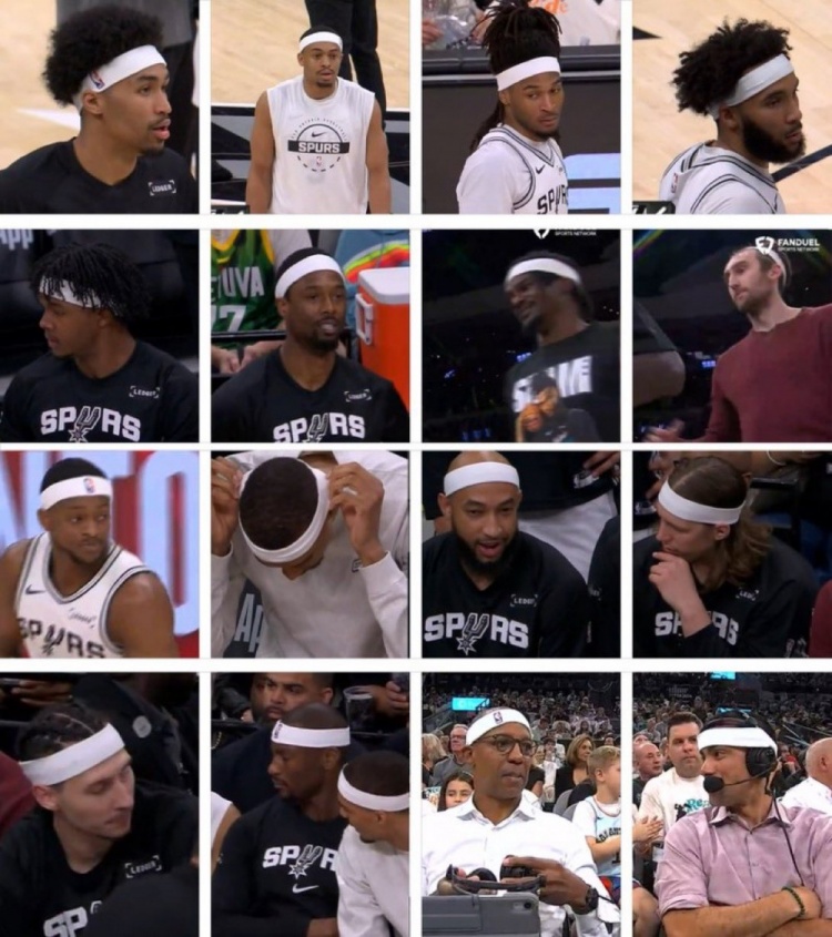 JRS直播网-全员齐上阵！圣安东尼奥不正经新闻+1 马刺本赛季的头带帮